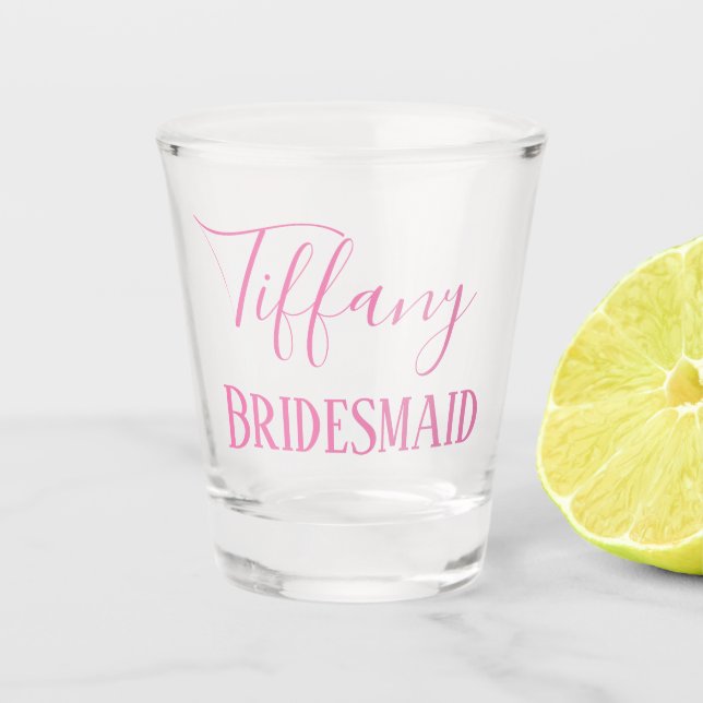 Vaso De Chupito Moda Bridesmaid Favor (Anverso)
