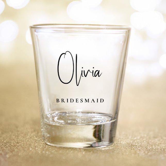 Vaso De Chupito Moda Bridesmaid Fiesta de soltera personalizada (Subido por el creador)