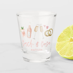 Vaso De Chupito moda del fin de semana de bachillerato rosa y beic