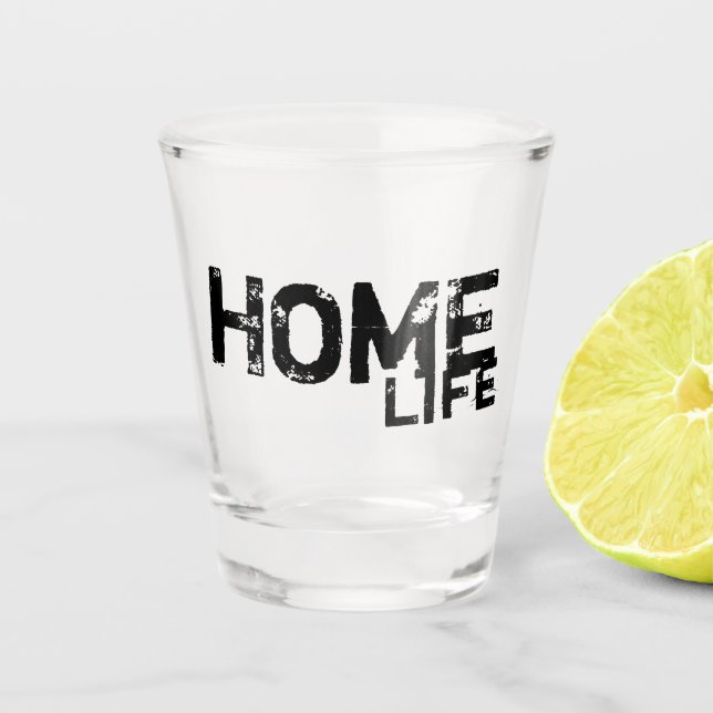 Vaso De Chupito moda moderna CASA VIDA. | Vidrio caliente (Anverso)