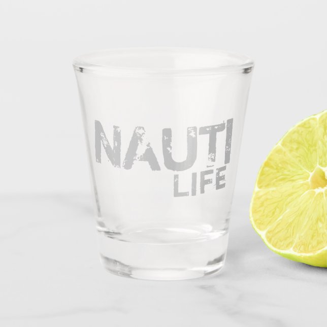 Vaso De Chupito moda moderna NAUTI LIFE. | Vidrio caliente (Anverso)