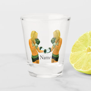Vaso De Chupito Modelo de fitness femenino boxeo Thunder_Cove