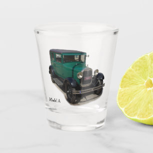 Vaso De Chupito Modelo verde A vidrio de disparo