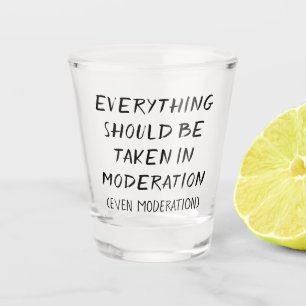 Vaso De Chupito Moderación Cita de broche de bebida para adultos