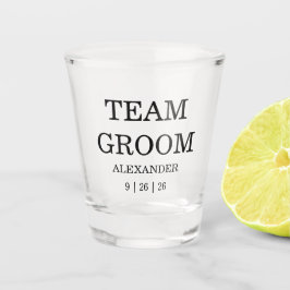 Vaso De Chupito Modern Team Groom