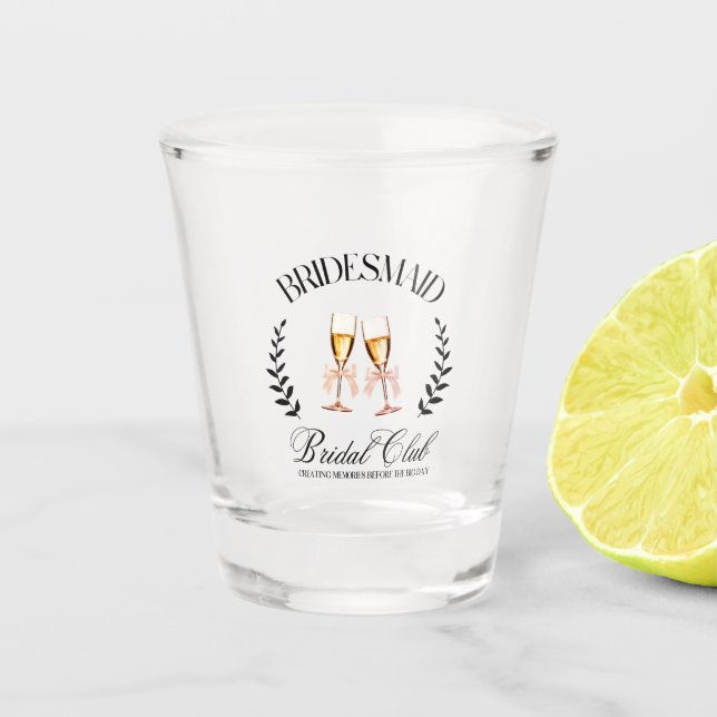 Vaso De Chupito Moderna Coquette Moderna Moda Bridesmaid (Anverso)