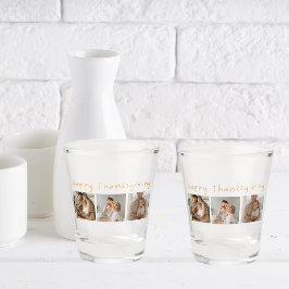 Vaso De Chupito Moderna foto colectiva y feliz día de gracias