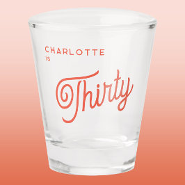 Vaso De Chupito Moderno 30 Treinta Cumpleaños