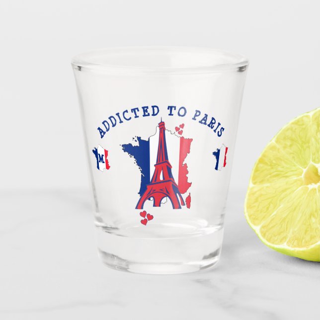 Vaso De Chupito Moderno ADDICIONADO AL Monograma PARÍS (Anverso)