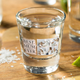 Vaso De Chupito Moderno Collage Photo Pink Happy Mothers Day