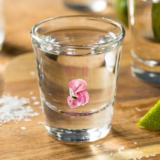 Vaso De Chupito Moderno, Es Flamante Belleza Flamingo Rosa (Subido por el creador)