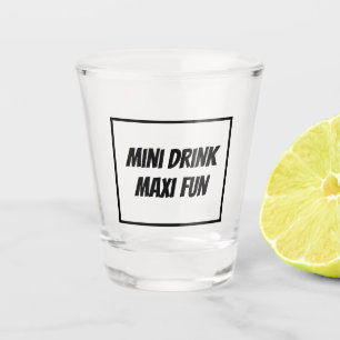 Vaso De Chupito Moderno MINI BEBIDA MAXI DIVERSIÓN divertido