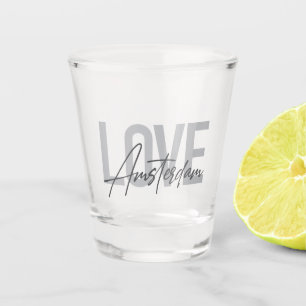 Vaso De Chupito Moderno, simple, moda, diseño fresco Love Amsterd