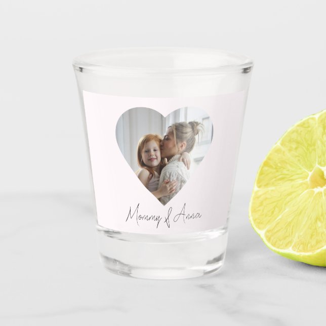 Vaso De Chupito Mom Custom Name & Photo | Personalized Shot Glass (Anverso)