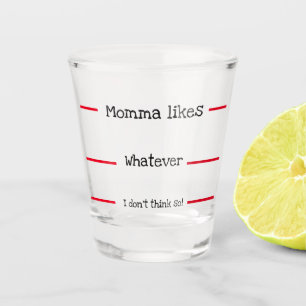 Vaso De Chupito Momia divertida como el cristal de disparo