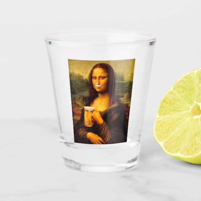 Vaso De Chupito Mona Lisa Única Beer Lover (Anverso)