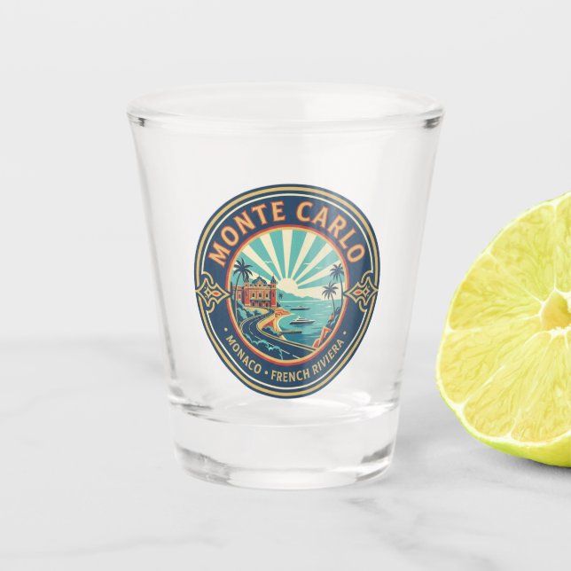 Vaso De Chupito Mónaco Monte Carlo (Anverso)