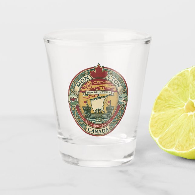 Vaso De Chupito Moncton, Nuevo Brunswick (Anverso)
