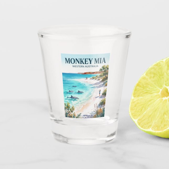 Vaso De Chupito Monkey Mia Australia (Anverso)