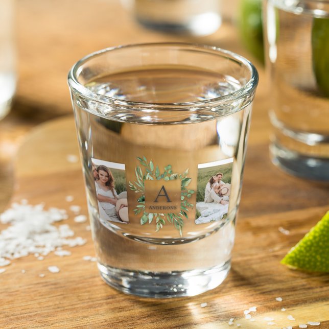 Vaso De Chupito Monograma dos fotos | Marco de vegetación personal (Subido por el creador)