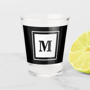 Vaso De Chupito Monograma Groomsman o mejor propuesta de hombre