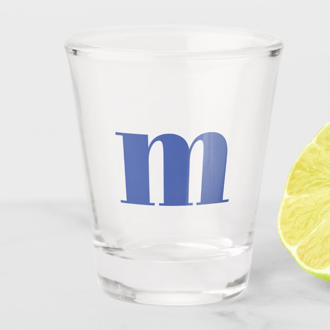 Vaso De Chupito Monograma moderno inicial (Subido por el creador)