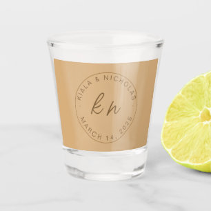 Vaso De Chupito , Monograma Personalizado - Recuerdos de Boda, Rec