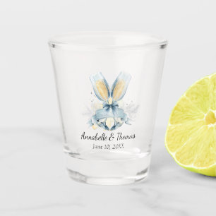 Vaso De Chupito Monograma que casa los vidrios de Champán del vas
