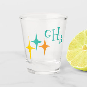 Vaso De Chupito Monograma triple de Starburst