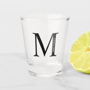 Vaso De Chupito Monograma y nombre personalizados