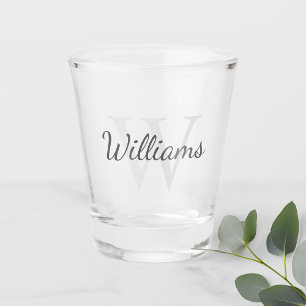 Vaso De Chupito Monograma y nombre personalizados