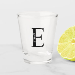 Vaso De Chupito Monograma y nombre personalizados