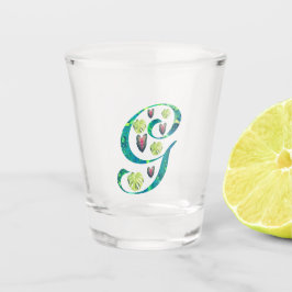 Vaso De Chupito Monstera Alphabet "G"