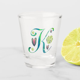 Vaso De Chupito Monstera Alphabet "K"