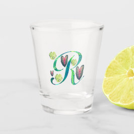 Vaso De Chupito Monstera Alphabet "R"