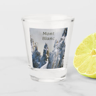Vaso De Chupito Mont Blanc Monte Bianco Alpes de Montaña Blanca Eu