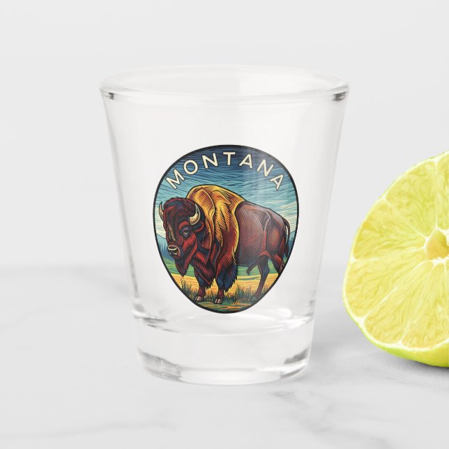 Vaso De Chupito Montana Bison (Anverso)