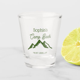 Vaso De Chupito Montañas de Camp Bach personalizadas Green