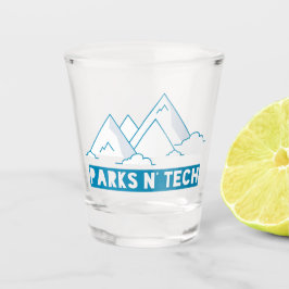 Vaso De Chupito Montañas de la tecnología de N de los parques