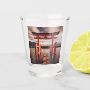 Vaso De Chupito Montañas del Lago de Tokio en Japón