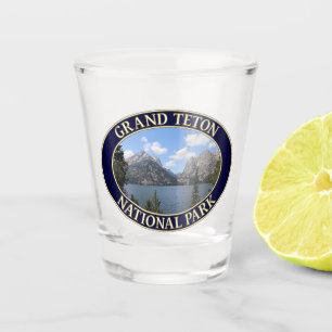 Vaso De Chupito Montañas Grand Teton y Lago Jenny, Wyoming