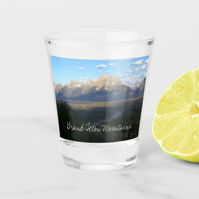 Vaso De Chupito Montañas Jackson Hole (Parque Nacional del Gran Te (Anverso)