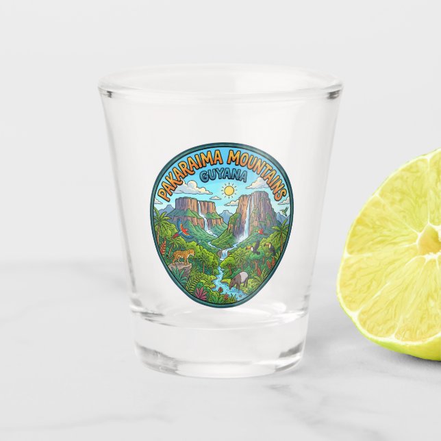 Vaso De Chupito Montañas Pakaraima Guyana (Anverso)