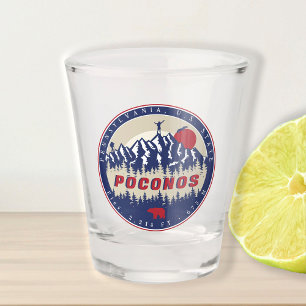 Vaso De Chupito Montañas Pocono Pennsylvania Climbing Vintage 80s