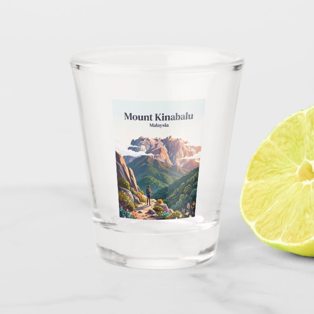 Vaso De Chupito Monte Kinabalu Malasia (Anverso)