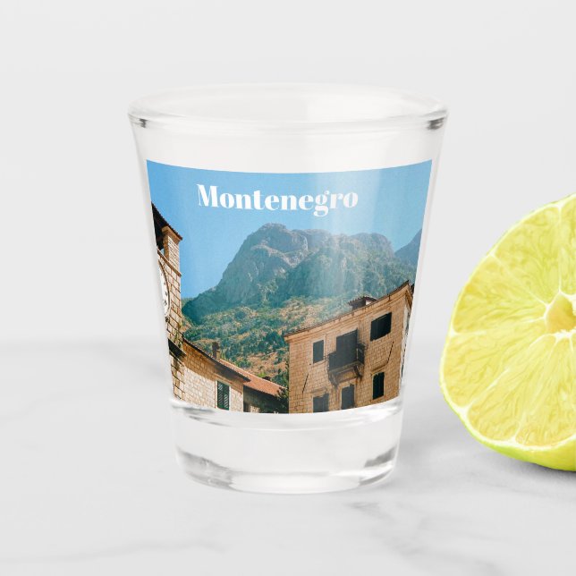 Vaso De Chupito Montenegro Cityscape  (Anverso)