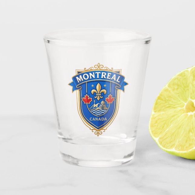 Vaso De Chupito Montreal Canadá (Anverso)