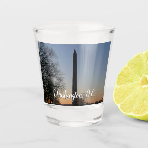 Vaso De Chupito Monumento a Washington al atardecer