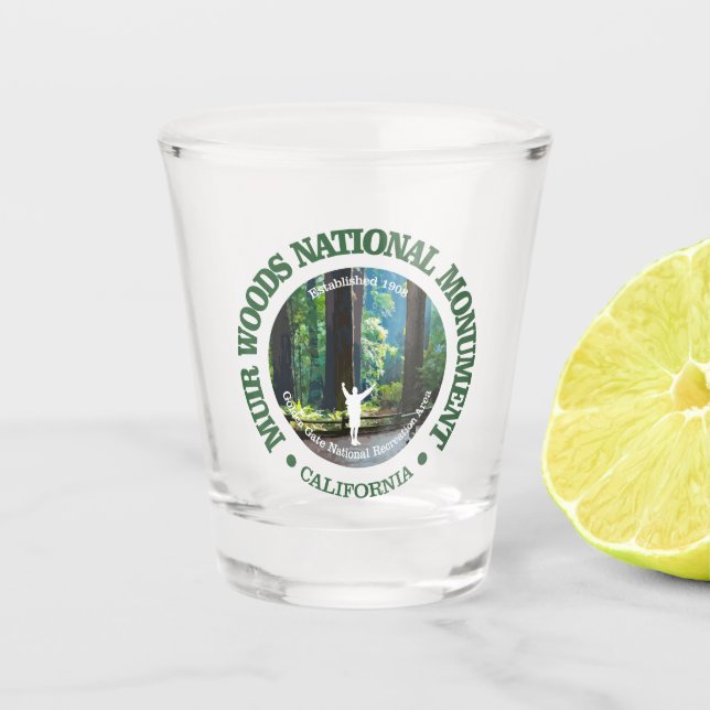Vaso De Chupito Monumento nacional a Muir Woods (Anverso)