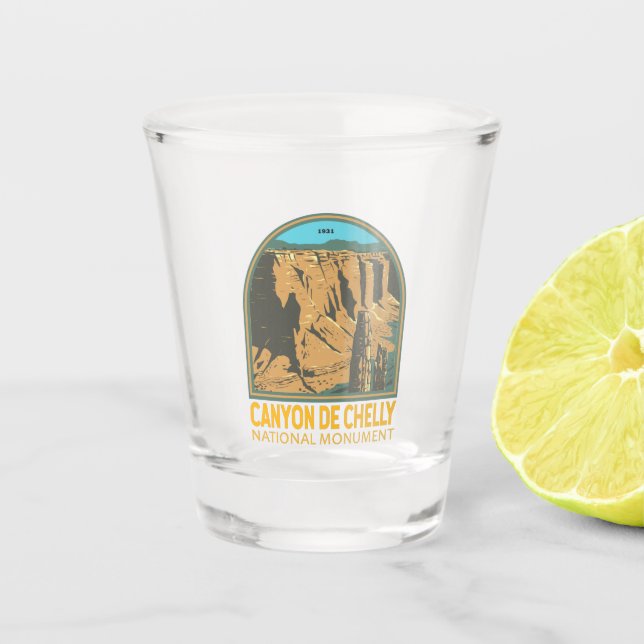 Vaso De Chupito Monumento Nacional Canyon De Chelly (Anverso)